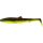 WESTIN BullTeez Shadtail 9,5cm 7g Black/Chartreuse  Box w.  Plasztik műcsali