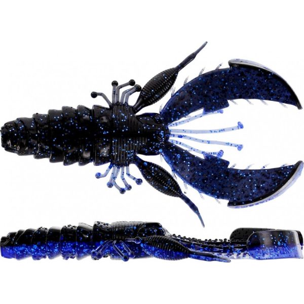 WESTIN CreCraw Creaturebait 10cm 12g Black/Blue 4pcs Plasztik műcsali