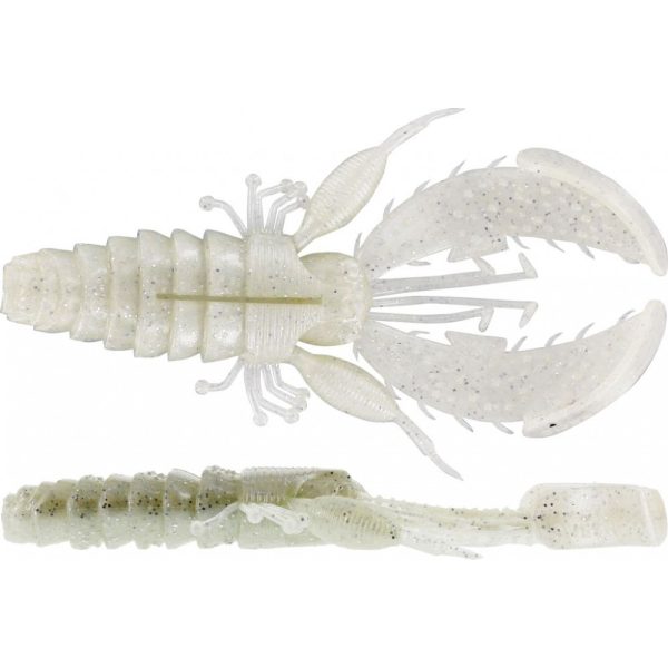 WESTIN CreCraw Creaturebait 10cm 12g Glow White 4pcs Plasztik műcsali