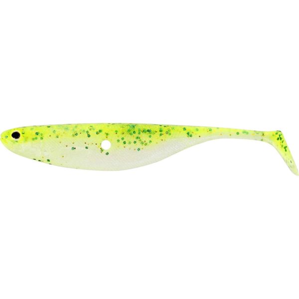 WESTIN ShadTeez Hollow 12cm 9g Sparkling Chartreuse Box w. 42pcs Plasztik műcsali