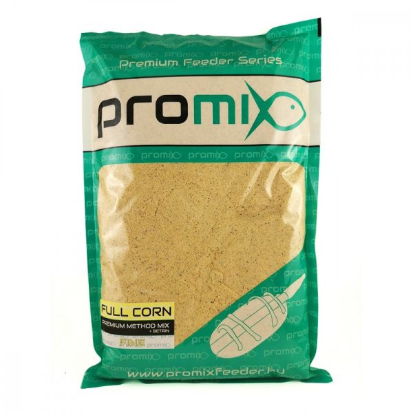 Promix Full Corn  Fine, Halliszt mentes, Feeder horgászat, 900gr - Csalizás, etetés|Etetőanyagok