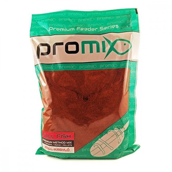 Promix Full Fish Method Mix Krill-Kagyló, Hallisztes, Feeder horgászat, 800gr - Csalizás, etetés|Etetőanyagok
