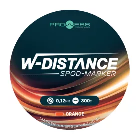   Prowess W-Distance Spod-Marker Super Slick Braid X8 Narancssárga 0,16mm 300m Fonott Főzsinór