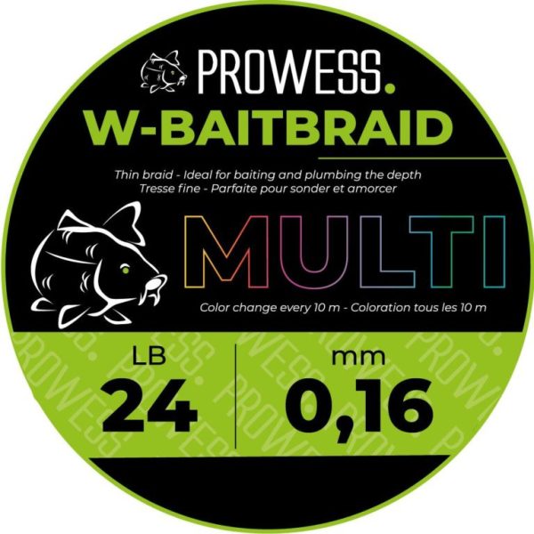 Prowess W-BAITBRAID Fonott Zsinór 0,16mm