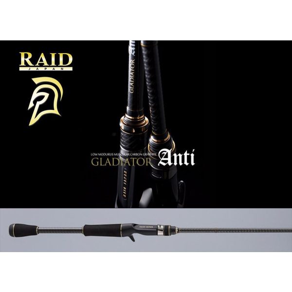Raid Gladiator Anti Cast GA-65PBF Power Bait Finess 1,95m 5-10,5gr 1 Részes Casting Pergető Bot