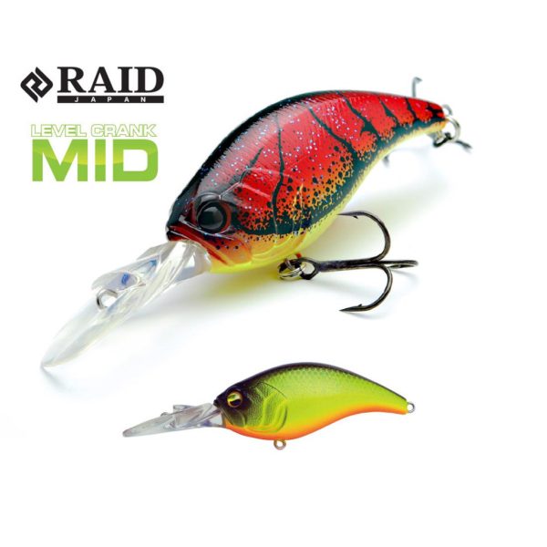 Raid Level Crank Mid 5,9cm 10,5gr 013 Neon Back Chart Wobbler