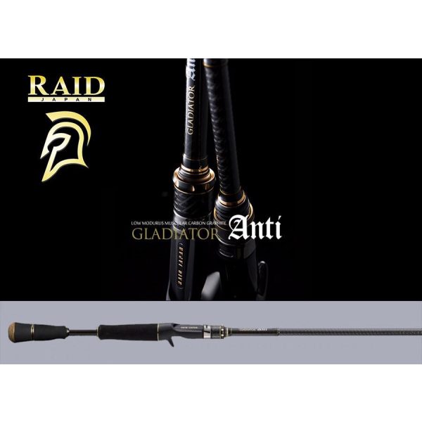 Raid Gladiator Anti Cast GA-74XHC Diffuser 2,23m 14-70gr 2 Részes Casting Pergető Bot