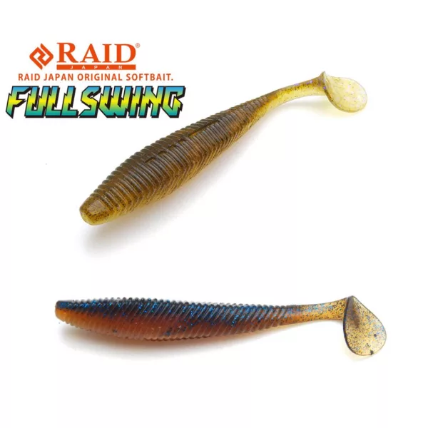 Raid Fullswing 10cm 042 Dark Cinnamon Shad Plasztik Csali 6db