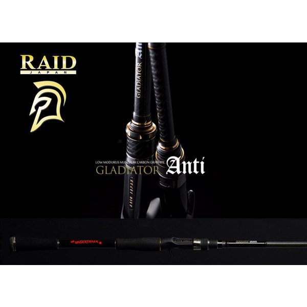 Raid Gladiator Anti Cast GA-75XXHC Undertaker 2,26m 140gr 2 Részes Casting Pergető Bot