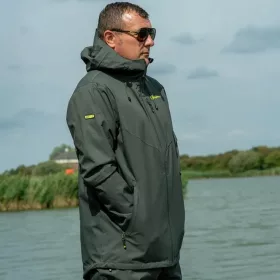   Ridgemonkey Apearel Thermapro Waterproof Shell Coat Green Esőkabát S
