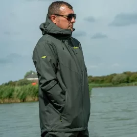   Ridgemonkey Apearel Thermapro Waterproof Shell Coat Green Esőkabát M