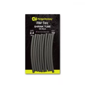  Ridgemonkey Connexion Shrink Tube Zsugorcső Silt Black 2.4Mm 10Db - Zsugorcső
