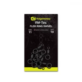   Ridgemonkey Rm_Tec Flexi Ring Swivel Size11 Karikás Forgó 10Db