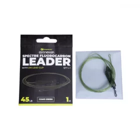   Ridgemonkey Spectre Fluorocarbon Uni Lead Clip Leader - Camo Zöld Bojlis Szerelék