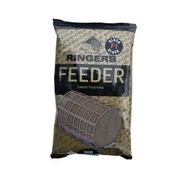 Ringers Feeder Mix F1, Hallisztes, Feeder horgászat, 1kg, Black - Csalizás, etetés|Etetőanyagok