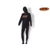 ROK Black Hoodie Fekete Kapucnis Pulóver 3XL