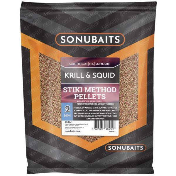 Sonubaits Stiki Method Pellet Krill & Squid - 2mm (S0800022) etetőpellet ízesített