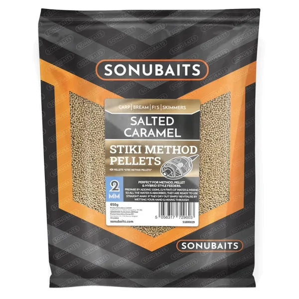 Sonubaits Stiki Method Pellet Salted Caramel 2mm 650gr Etetőpellet