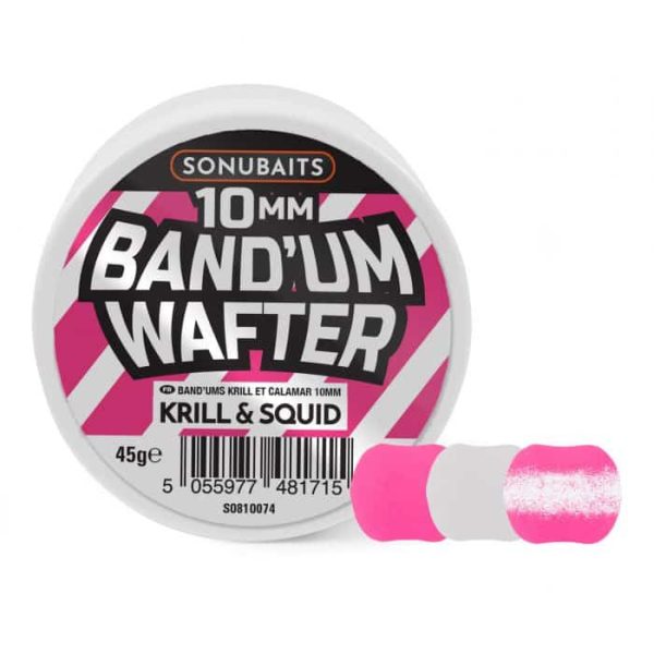 Sonubaits Bandum Wafters - 10mm Krill & Squid (S0810074) wafters horogcsali