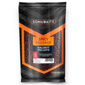   Sonubaits Spicy Sausage Halibut Pellets - 6mm (S0920005) etetőpellet