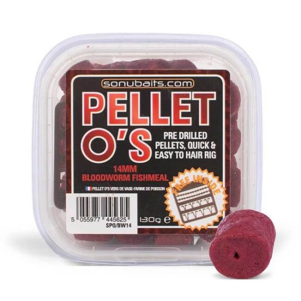 Sonubaits Pellet Os 14mm - Bloodworm Fishmeal (S0960005) horogpellet fúrt