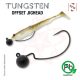 Sakura - TUNGSTEN OFFSET JIGHEAD 1/4 - 7G / Hook #3/0 x 2pcs (Black Color) -  JIG fej