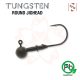 Sakura - TUNGSTEN ROUND  JIGHEAD 1/16 - 1,8G / Hook #1/0 x 3pcs (Natural Color) -  JIG fej