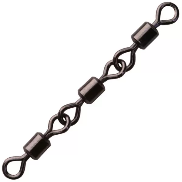 Sakura 3 Joint Rolling Swivel Fekete 5 Tripla Forgó 4db