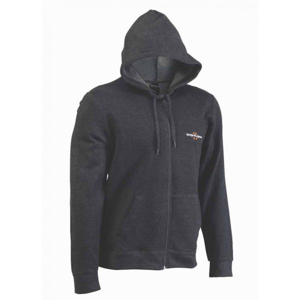 Sakura - HOODIE ZIP LOGO GREY M - Felső ruházat - Kapucnis pulóver