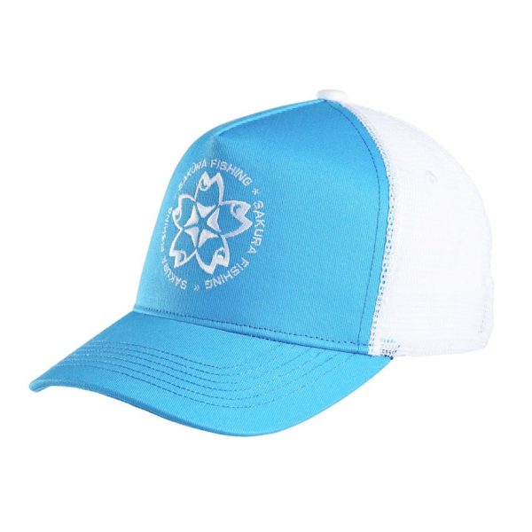 Sakura - Trucker Hat Kék Fehér - Baseball sapka - Tavaszi ruházat, Nyári ruházat - Sapkák