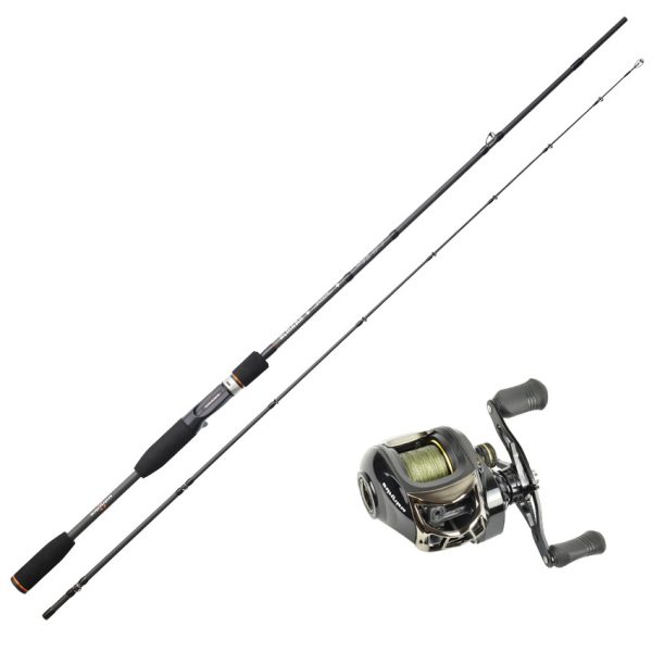 Sakura Almara ALMC 662 MH 1,98m 7-28gr Pergető Bot  + Alendo 2000 Casting Orsó Fonott Zsinórral Horgász Szett