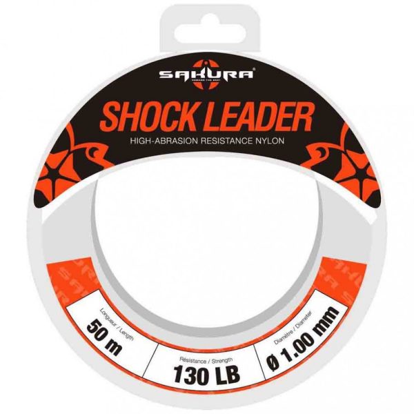 Sakura - SHOCK LEADER CLEAR 50 M - 0.74 mm / 60 Lb. Test - Előkezsinór - Fluorocarbon