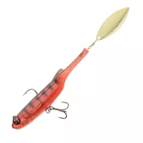   Sakura - SLASH BLADE 100 - 100MM / 21,5G - 098 (Crayfish Tiger) - Gumi műcsali - Körforgó farokkal