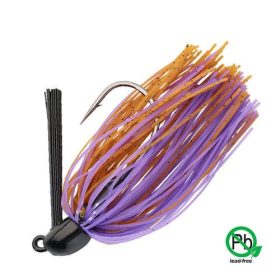  Sakura Tungsten Swim Jig 14gr BP Szoknyás Jig Fej - Barna&Lila