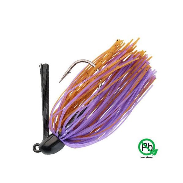 Sakura Tungsten Swim Jig 14gr BP Szoknyás Jig Fej - Barna&Lila