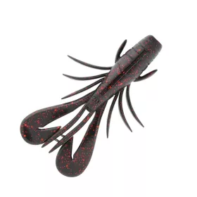   Sakura Zarigani Craw Soft Lure 78mm Plasztik Rák 112 Black Red Glitter