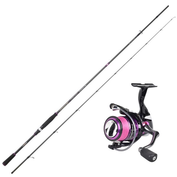 Sakura Stingray Egi Spinning 2,13m 10-40gr Pergető Bot + Stingray Egi 2504 FD 245gr Elsőfékes Orsó Fonott Zsinórral Horgász Szett