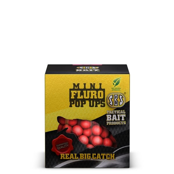 Fluro Mini Pop Ups Cranberry 20 Gr 8 Mm