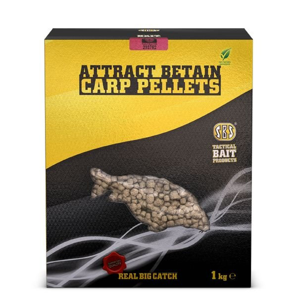 Sbs A. B. Carp Pellets Squid O. & Straw. 1 Kg 6 Mm