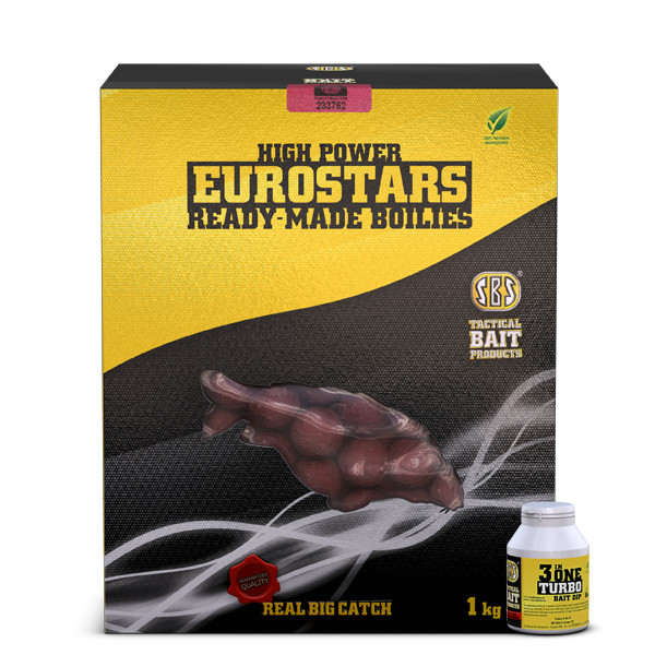 Sbs Eurostar Ready-Made Boilies + 50 Ml 3 In One Turbo Bait Dip 60037