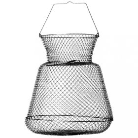   SERT - OVAL SHAPE WIRE BASKET 28x33CM BLACK - Haltartó - Hagyományos haltartó - Drótszák