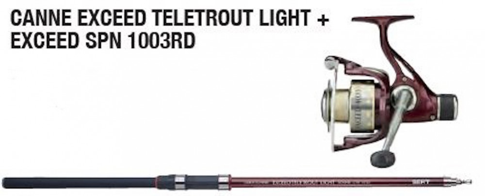 Sert Exceed Teletrout Light 400-4 Bot és Exceed SPN 1003RD O