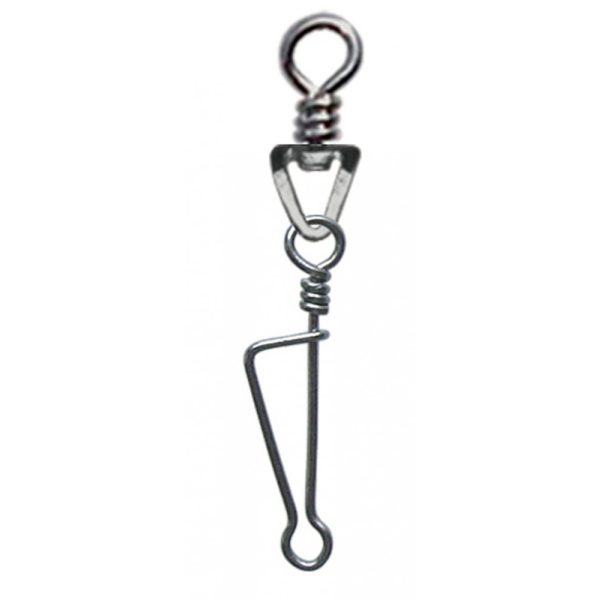 SERT - ITALIAN SWIVEL & SNAP LINK - NICKEL N°0 X8 - Forgó kapocs