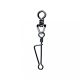 SERT - ITALIAN SWIVEL & SNAP LINK - BLACK  N°0 X8 - Forgó kapocs