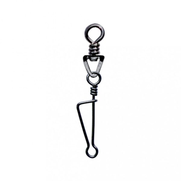 SERT - ITALIAN SWIVEL & SNAP LINK - BLACK  N°2 X8 - Forgó kapocs