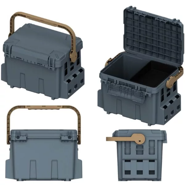 SRT 3090MF Sötétszürke Horgász Szerelékes Láda 35l 54x35x34,3cm