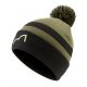 Spotted Fin Khaki Bobble Hat Kötött Sapka