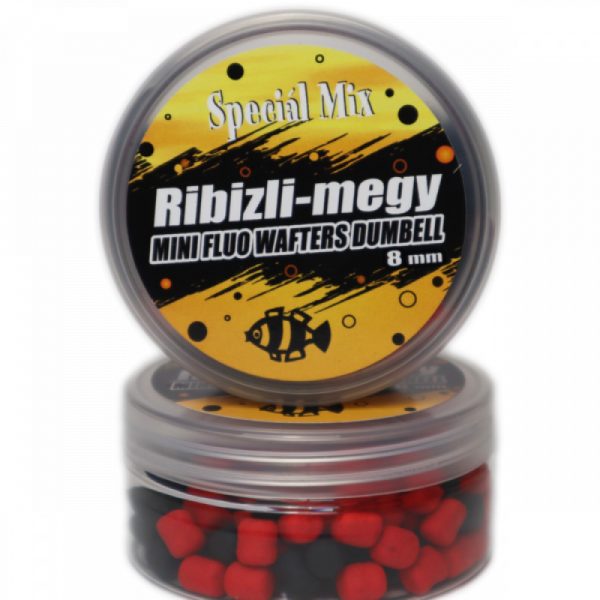 Speciál Mix 8mm Ribizli-Meggy Fluo Wafters Dumbell 20gr