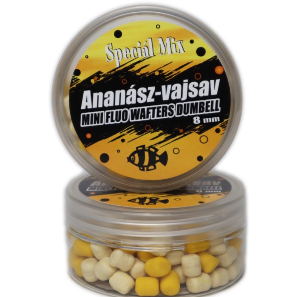 Speciál Mix 8mm Ananász-Vajsav Fluo Wafters Dumbell 20gr