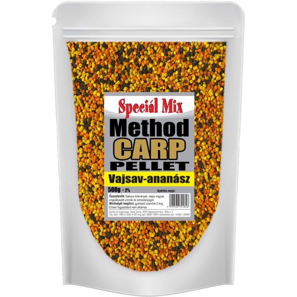 Speciál Mix 2,5mm Vajsav-Ananász Method Carp Pellet 500gr